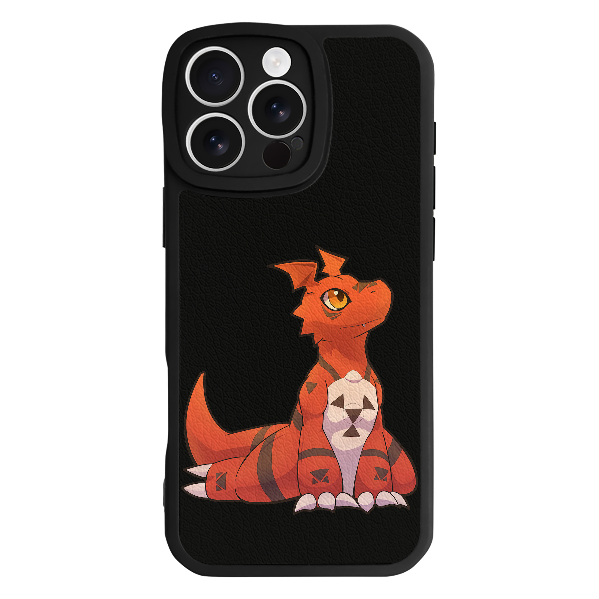 （画像用） Digimon デジタルモンスター/デジモン 【iPhone 16シリーズ対応】シリコンスマホケース（レザー調） 材質：シリコン